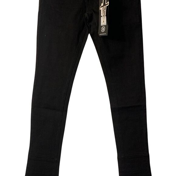 Doctrine Superstack Jet Black Mens Jeans Size 30